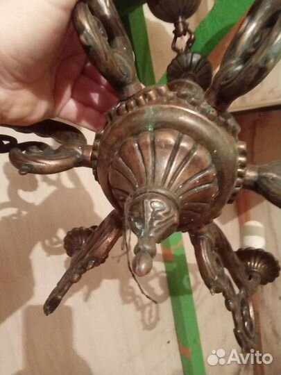 Люстра раритет, и бра. В одном стиле