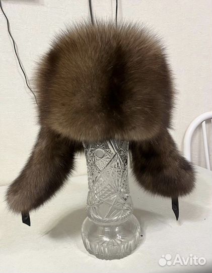 Мужская шапка из соболя