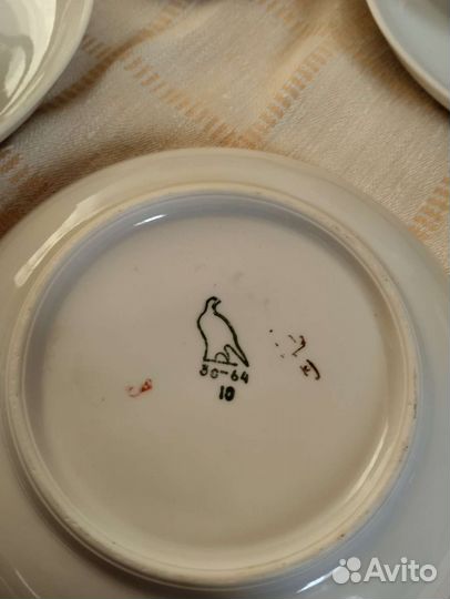 Чайная пара Дулево с деколью