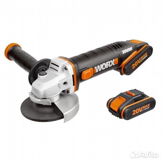 Угловая шлифмашина (болгарка) worx WX800 20V 115мм