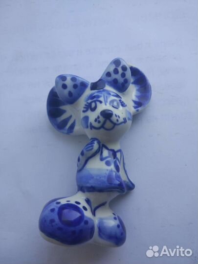Статуэтка гжель мышка