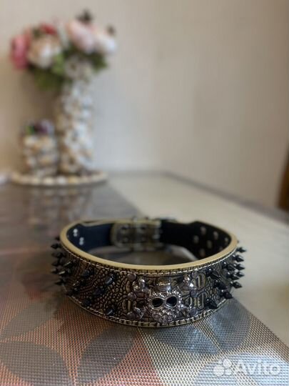 Ошейник для собак ручной работы 65 см