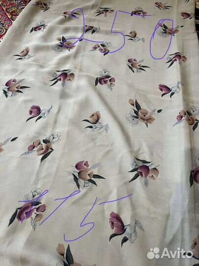 Отрез ткани крепдешин жоржет шифон СССР