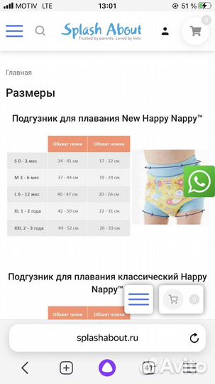 Трусики для плавания splash about