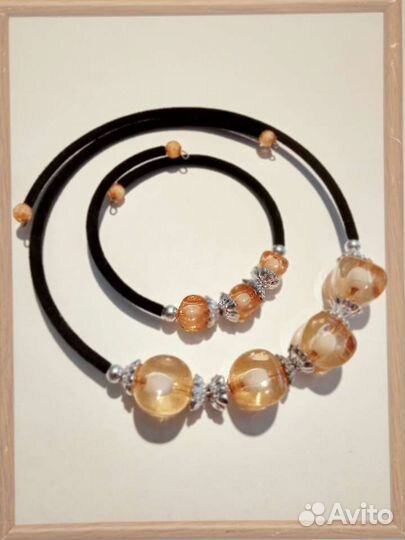 Колье- чокер и браслет