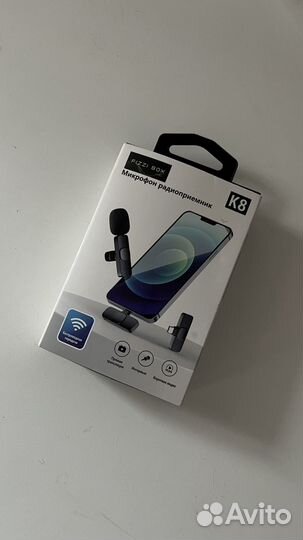 Петличный микрофон беспроводной для телефона
