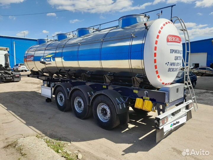 Полуприцеп пищевая цистерна BERGHEL 24500Л 3-осная, 2023
