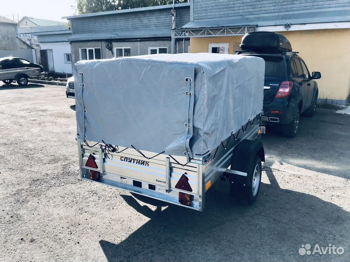 Прицеп двухметровый с тентом Оцинковнный