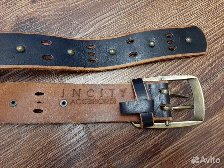 Ремень новый. Кожа. длина 90см