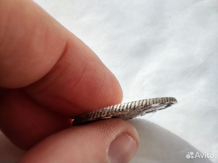 Монета полтина 1764г. Екатерина 2, серебро, UNC