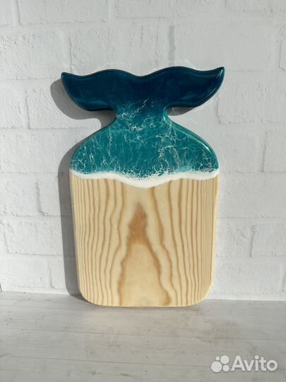 Сервировочная доска с эпоксидной смолой