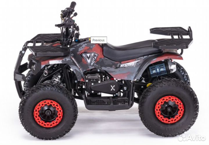 Детский квадроцикл motax grizlik Х16 (ES) красный