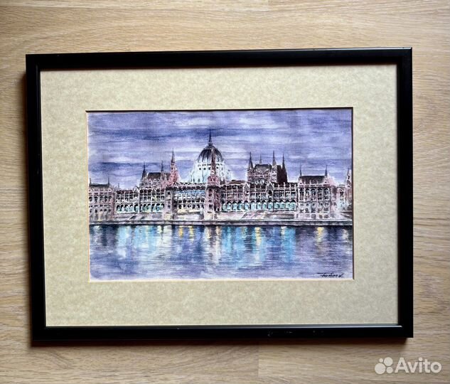 Картины акварелью достопримечательности городов