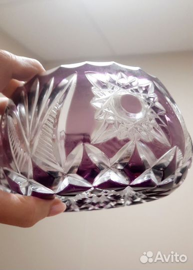 Вазы аметистовое стекло СССР. 30-50г. Старинные