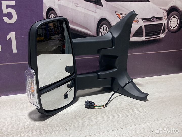 Зеркало левое длинная ножка на Ford Transit