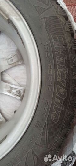 Литые диски r15 4 *114.3 с зимней резиной