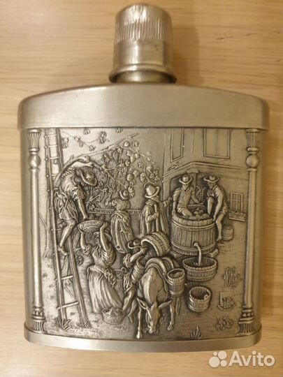 Фляжка из нержавейки карманная бу