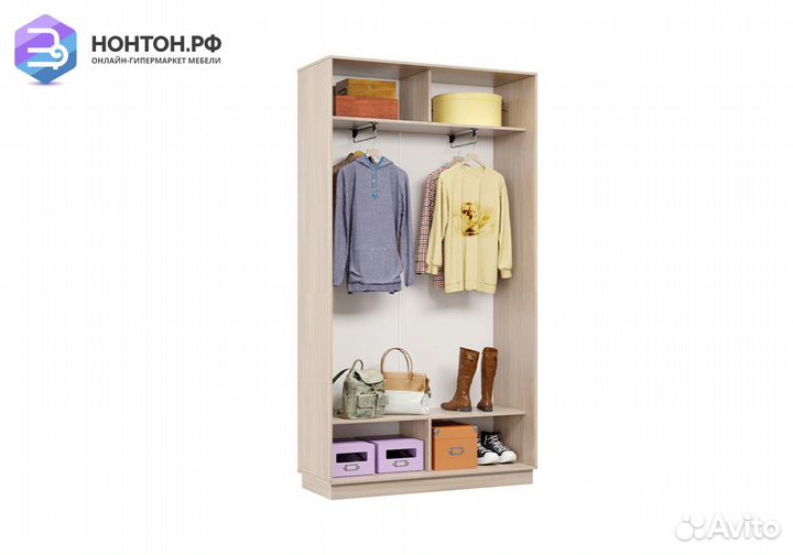 Шкаф-купе двухдверный Арктур ясень шимо светлый