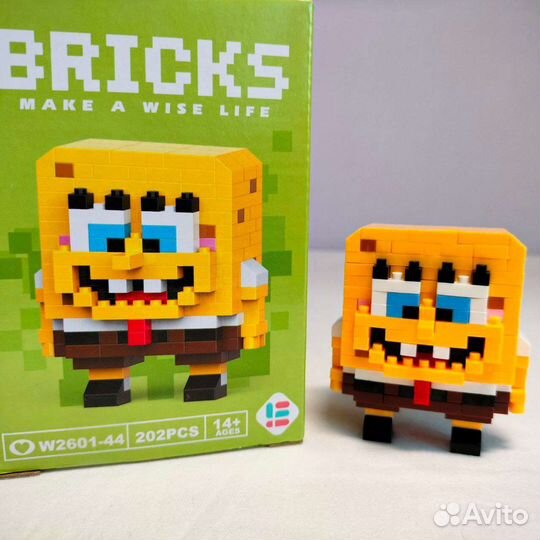 3D конструктор, персонажи вселенной Губка Боб