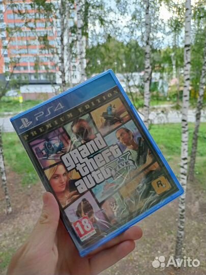 Новый диск GTA V (игры для приставок ps4, гта 5 )