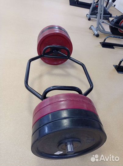 Гриф для становой тяги, трэп-гриф, гриф