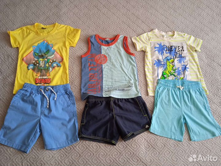 Большой пакет одежды на мальчика 116-122