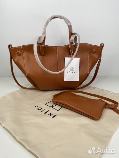 Сумка женская polene cyme camel mini