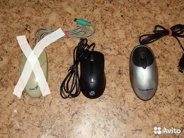 Рабочие оптические мыши, разъемы USB
