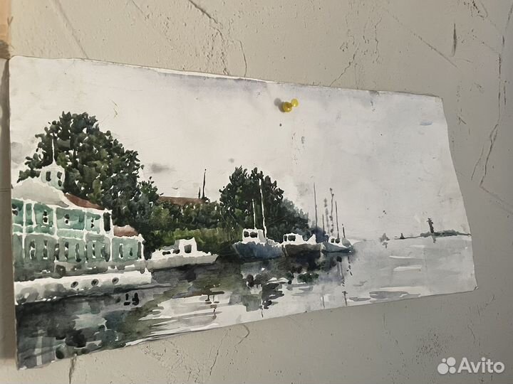 Пейзажи акварельные