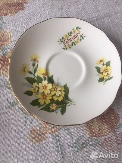 Чашка с блюдцем фарфор