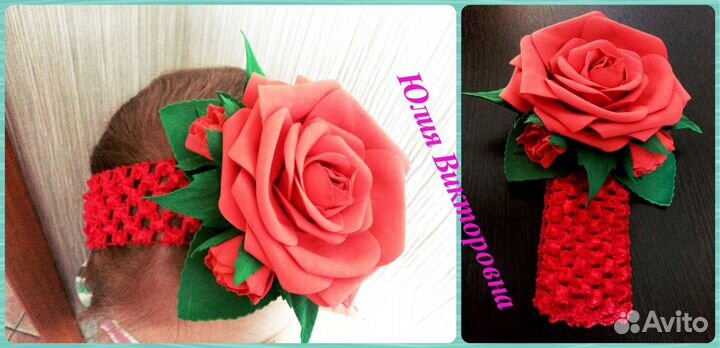 Ободки для волос- это полностью ручная работа. Ма