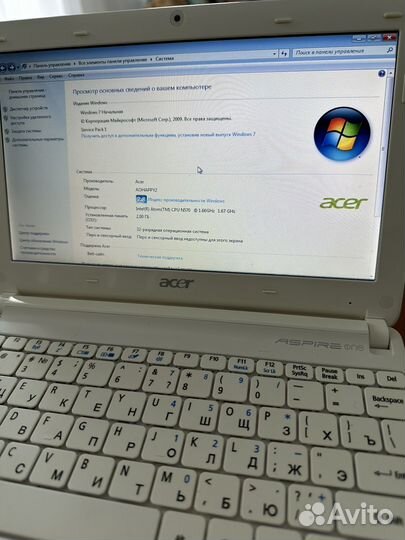 Acer нетбук aohappy2