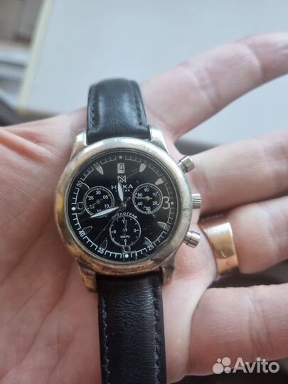 Серебряные часы ника