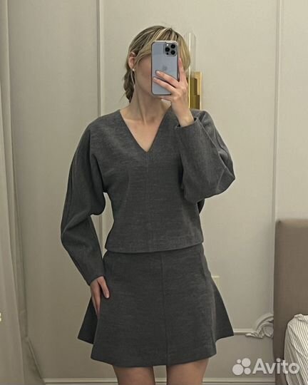 Свитер и юбка COS смесовая шерсть S M