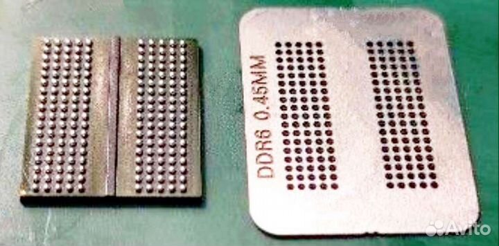 Трафарет DDR6 gddr6 + BGA шары и флюс