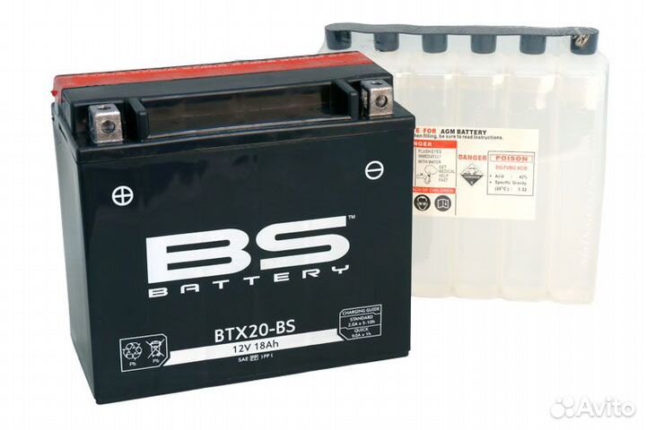 Аккумулятор BTX20-BS (YTX20-BS) BS Battery