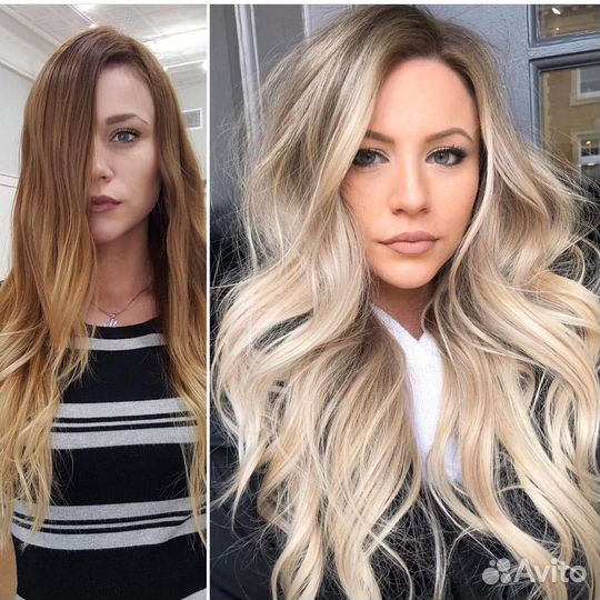 Окрашивание волос. Мелирование. Аиртач. Балаяж