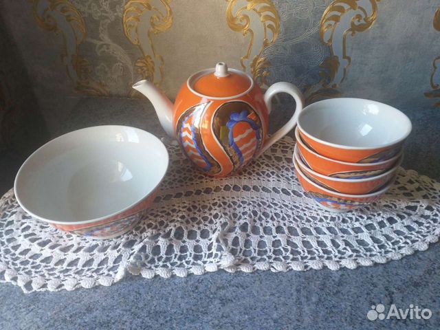 Сервиз чайный с пиалами СССР 