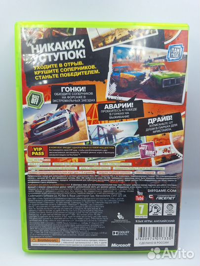 DiRT: Showdown xbox 360 (б/у, англ.)