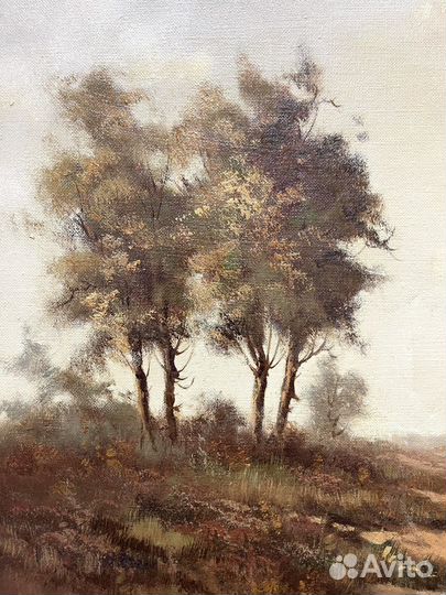 Антикварная картина, холст 