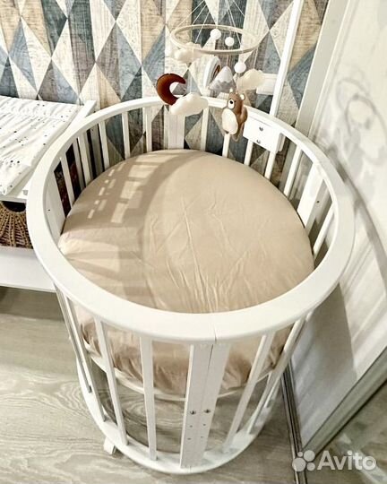 Матрац детский круглый 75х75