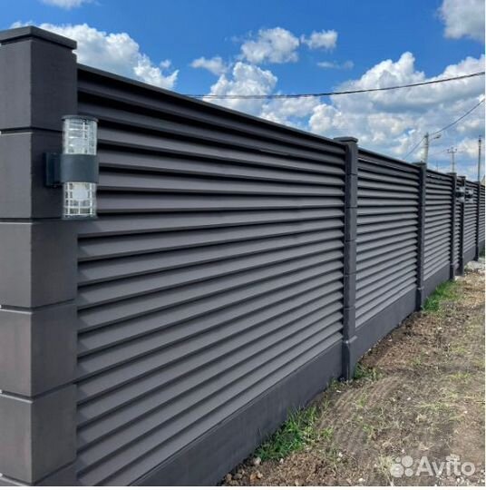 Забор жалюзи