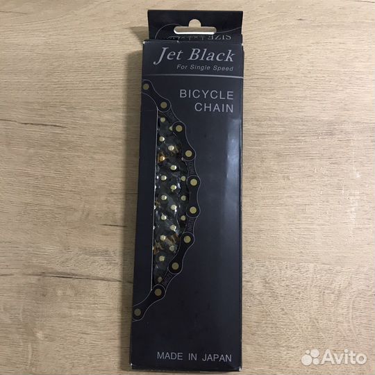 Цепь izumi jet black gold ring