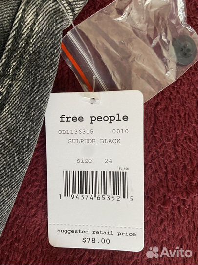 Юбка джинс. Free People. На 14 лет. Рост 165 см