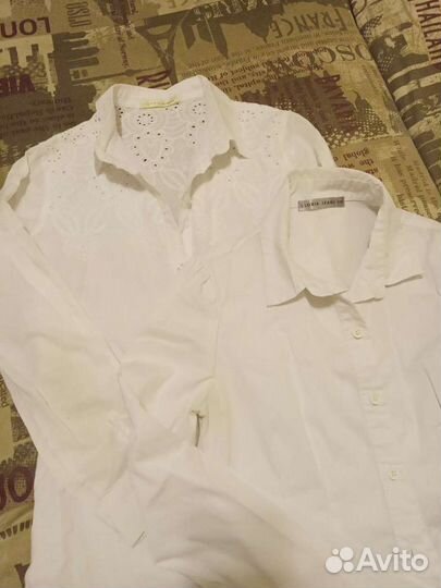 Рубашка белая для школы, 11-12 лет