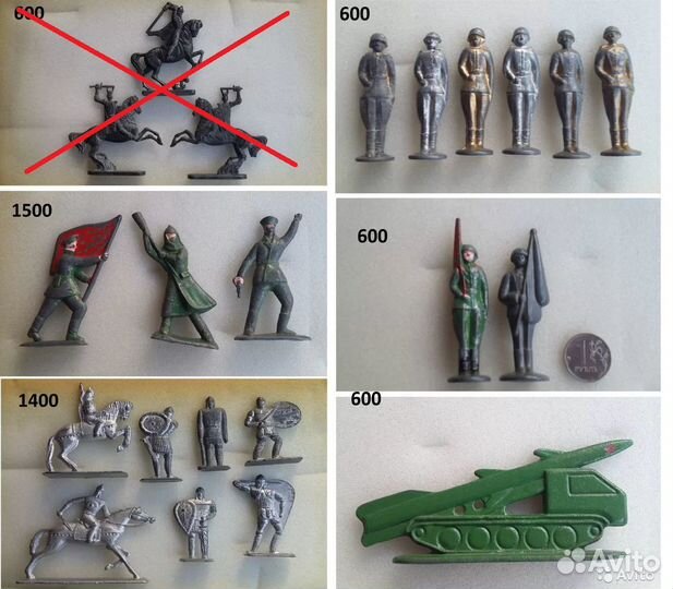 Солдатики, матросы, богатыри,дутыши. СССР