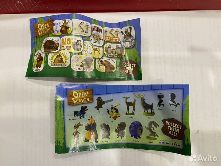 Вкладыши от киндер сюрприза