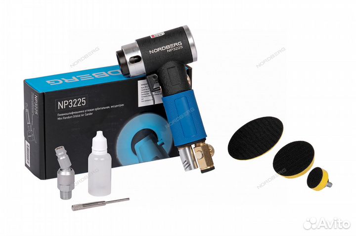 Пневмошлифмашинка орбитальная, эксцентрик 75 мм