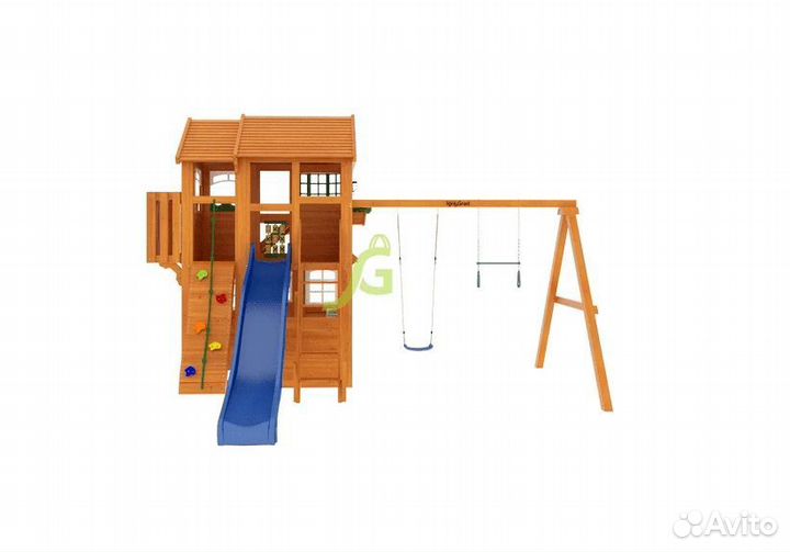 Детская игровая площадка Клубный домик 3 Luxe