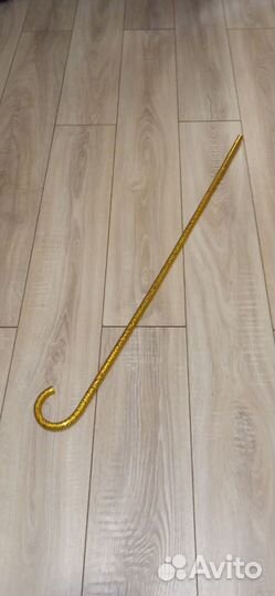 Трость для восточных танцев золотистая